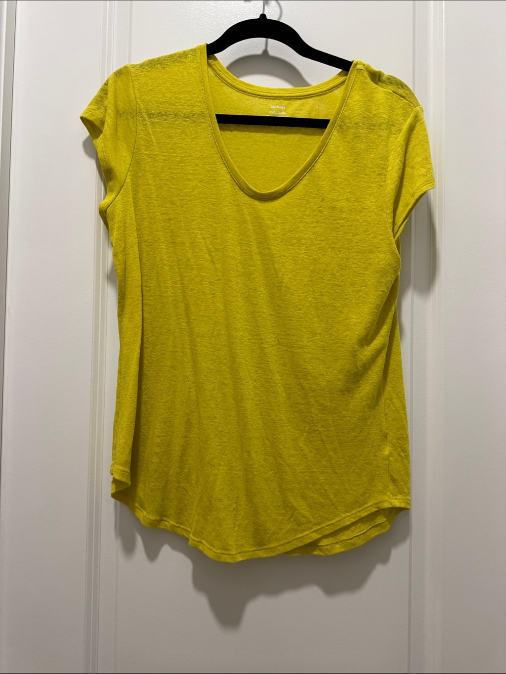Lightweight chartreuse V-Neck Women's Tee